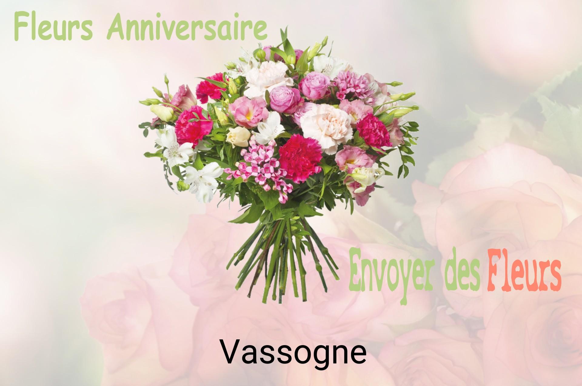 Bouquet de fleurs d’anniversaire livré à Vassogne